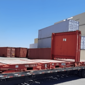 Used 20ft Flat Rack Shipping Container